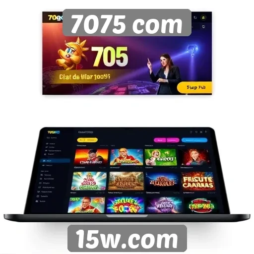 Análise da interface do site de jogos 7075 com